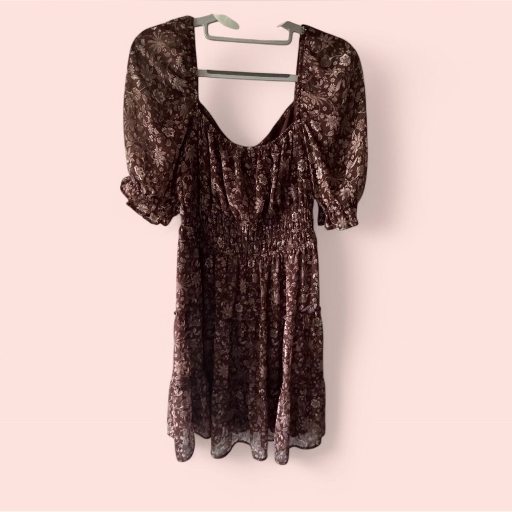 Floral Brown Dress
